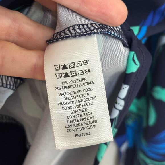 Tommy Bahama UPF 50+ Full Zip Golf Jacket in Blue and Green Floral - Size M - Picture 6 of 8